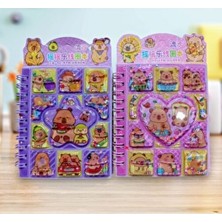 İzmir Yazıcı Servis Capybara Sticker Lı Ödev Defteri Simli Sulu Pullu Ödev Defteri 9X11 Cm. Defter Kapibara 1 Adet