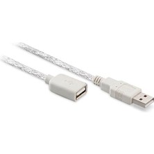 CetKing SL-UE140 USB 2.0 Şeffaf Uzatma Kablosu, 20 Metre