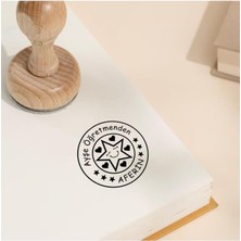 CetKing Özel Öğretmen Kaşesi Mührü Kitap Mührü ve Istampa Set R5814-09