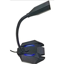 CetKing SN-110M Siyah LED Işıklı USB Gaming Oyuncu Masaüstü Mikrofon