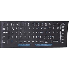 CetKing 300162 Türkçe F Siyah Klavye Stiker