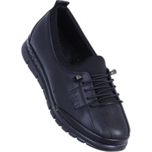 Ayakcenter Selena 01 Siyah Kadın Düz Babet Ayakkabı