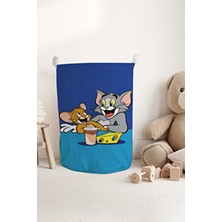 Talia Home Tom ve Jerry Desenli Çocuk ve Bebek Odası Düzenleyici Oyuncak Veya Kirli Sepeti TLAS-319