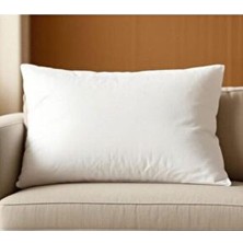 Pratic Home Beyaz Dikdörtgen Kırlent Boncuk Silikonlu 35X55 cm 350 gr Konforlu İç Yastık