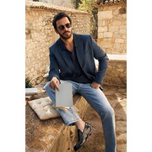 Kiğılı Regular Fit Standart Kesim Pamuklu Likralı Esnek 4 Mevsim Denim Pantolon