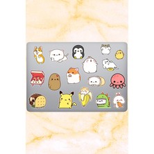 One Little Happiness Cute Temalı Laptop Notebook Tablet Sticker Seti 17 'li