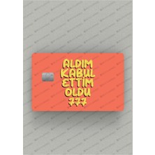 One Little Happiness Manifest Aldım Kabul Ettim Oldu 777 Kredi Kartı Sticker Kaplama