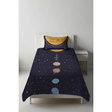 Dolce Mariee Parlak Kadife Kumaş Tek Kişilik Çocuk Yatak Örtüsü Seti (2 Parça) TKY0009