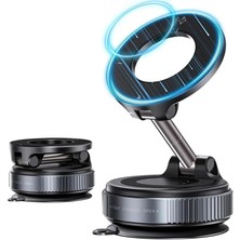 CetKing Dönebilen Ayarlanabilir Araç Içi Tutucu Kullanılabilen Vakumlu K007 Magsafe Telefon Tutucu