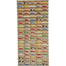 CetKing Hobi Araba Rafı 100 Araçlık Dikey (Hot Wheels ve Matcbox ile Uyumlu)