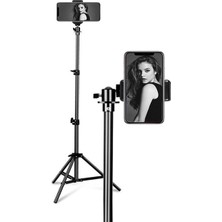 CetKing 3 Ayak Sabitleyici Alüminyum Cep Telefonu Kamera Dslr Tripodu 201 cm - AL2496 Siyah