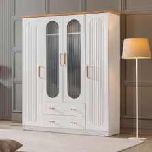 Setay Gardırop, Vita Bohem 4 Kapaklı Çekmeceli Dolap