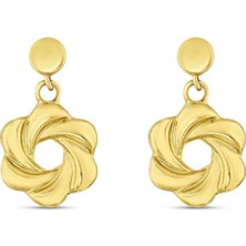 Koçak 14 Ayar Visterya Tasarım Altın Küpe