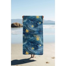 Dolce Mariee Dijital Baskı Plaj Deniz Havlusu Modern Desenli Peştamal (80X160 Cm) HVL0058