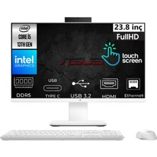 Asus V400 I5-13420H V440VAT-I58512W0D-K23 8gb 512GB UHD Graphics W11PRO Dokunmatik 23.8" Fhd Beyaz All In One Pc