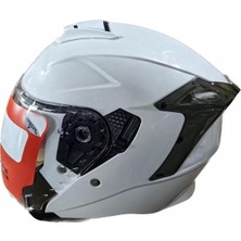 OEM Mh Sports Kask MH836 Düz Beyaz Inci