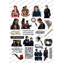 One Little Happiness Enola Holmes Laptop Notebook Telefon Kılıfı Sticker Paketi