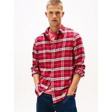 Tommy Hilfiger Erkek Kırmızı L/s Gömlek
