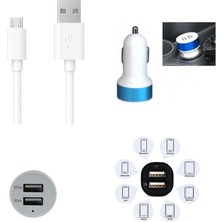 Çift USB Girişli 3.1 Çıkışlı Seyahat Seti Android / Micro USB