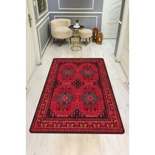 NEWORA Vintage Desen Dijital Baskı Kaymaz Taban Halı H1052