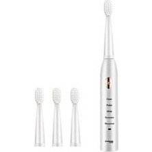 Nordica Şarjlı Beyaz Diş Fırçası – 3 Yedek Başlık, 5 Mod, Su Geçirmez, Akıllı Hafıza, 33000 Titreşim/dk