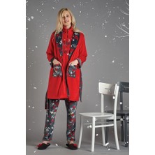 Dream Fashion Kadın Kırmızı Tek Sabahlık