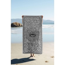 Dolce Mariee Dijital Baskı Plaj Deniz Havlusu Modern Desenli Peştamal (80X160 Cm) HVL0065