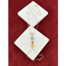 Calista Aksesuar Renkli Taşlı Çift Sarımlı Gold Şahmeran