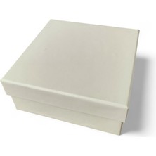 Glarus Atölye Krem Renk 14X14X6 cm Hediye Kutusu – Şık ve Dayanıklı Hediye Kutusu