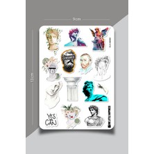 One Little Happiness Heykel Sanat Temalı Sticker Seti | Bullet Journal Sticker | Defter | Çıkartma | Scrapbook