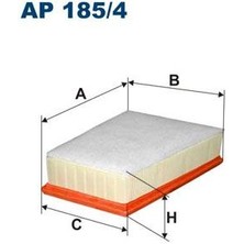 Filtron Fıltron AP185.4 Hava Fıltresı Mercedes Cıtan OM607 W415 12> . Renault Kangoo Iıı 08> Kangoo Express 19> 1.5 Dci 1.5 Bluedci K9K A4150940304-8200788425-165462862R