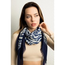 Modex Zebra Desenli Renkli Eşarp Fular (ÖLÇÜ:100X100)