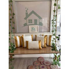 Kırlentim Hardal Beyaz Çizgili-5li Kombin Set