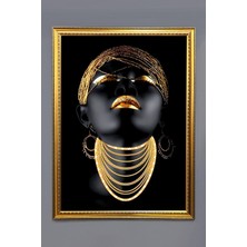 Dolce Mariee Kadın Figürlü Dijital Baskılı Kadife Kumaş Çerçeveli Tablo TBL0071