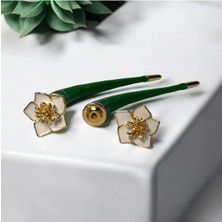 H&S Aksesuar Bottega Veneta Flower Çiçek Küpe