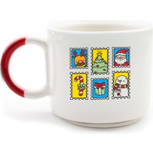 Palto Tasarım Kartpostal Tasarımlı D Kulp Kupa -Yılbaşı Temalı Kupa