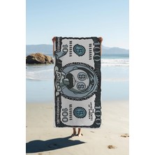 Dolce Mariee Dijital Baskı Plaj Deniz Havlusu Morty Figürlü Dolar Peştamal HVL0105