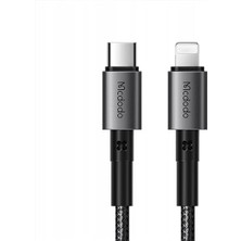 CetKing CA-2851 36W Pd Typec Iphone Hızlı Şarj Data Kablo 1.8m-Siyah