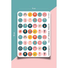 One Little Happiness Bullet Journal Icon Sticker Seti | Bullet Journal Sticker | Defter | Çıkartma | Scrapbook