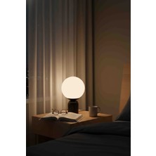 TurkuazRed Siyah Modern Masa, Gece Lambası