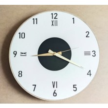 40 cm Mdf Duvar Saati, Dekoratif Tasarım, Sessiz Mekanizma, Şık Ev ve Ofis Değer Katar No: MRC04