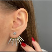 H&S Aksesuar Özel Seri Çubuk Taşlı Küpe