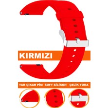  tcl mt42 mt42x mt43 mt46 akıllı çocuk saati uyumlu soft silikon saat kordonu kayışı a72-kırmızı