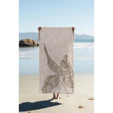 Dolce Mariee Dijital Baskı Plaj Deniz Havlusu Modern Desenli Peştamal HVL0087