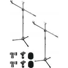 CetKing MS06X 2li Set Akrobat Mikrofon Standı Sehpası