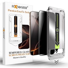 CetKing iPhone 17 ve iPhone 16 Pro ile Uyumlu Hayalet (Privacy) Temperli Cam, Easy Fix Kolay Kurulum Serisi Yüksek Kaliteli Ekran Koruyucu