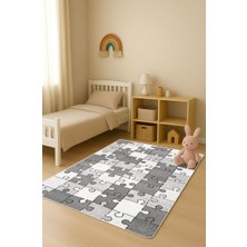 Dolce Mariee  Parlak Kadife Kumaş Dijital Baskı Dot Kaymaz Tabanlı Çocuk ve Genç Odası Halısı H1137