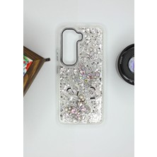 FoxPower Infinix Hot 50 Pro Plus 4g Kılıf Kelebek Desenli Parlak Simli Kapak