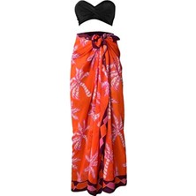 Bolder Curve Pareo Şifon Palmiye&narçiçeği (Büyük Beden)