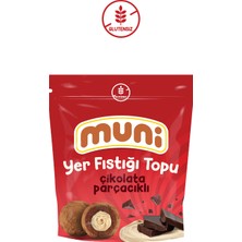 Muni Glutensiz Çikolata Parçacıklı Yer Fıstığı Topu